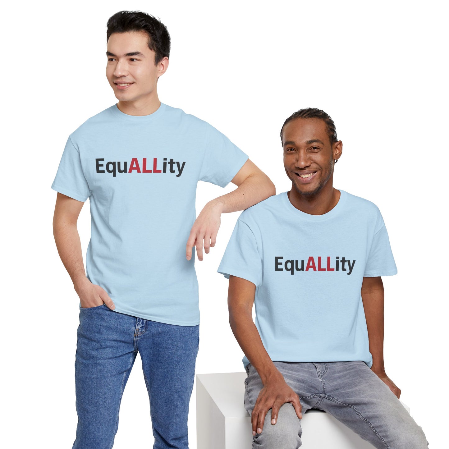Equality Message Unisex Heavy Cotton Tee, Gender Equality Shirt, Empowerment Tee, Casual Wear, Inclusive Fashion