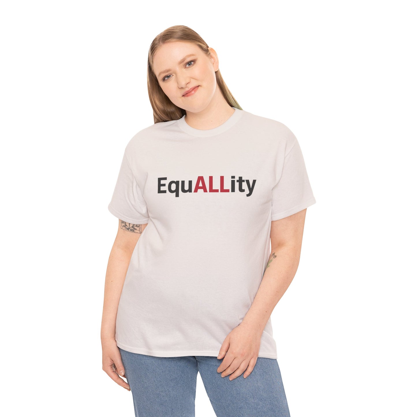 Equality Message Unisex Heavy Cotton Tee, Gender Equality Shirt, Empowerment Tee, Casual Wear, Inclusive Fashion