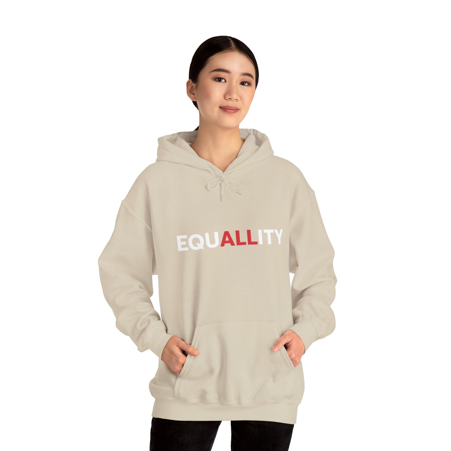 Equality Hooded Sweatshirt - Unisex Heavy Blend™ - Stylish Casual Wear, Perfect for Activism, Gifts, and Everyday Comfort
