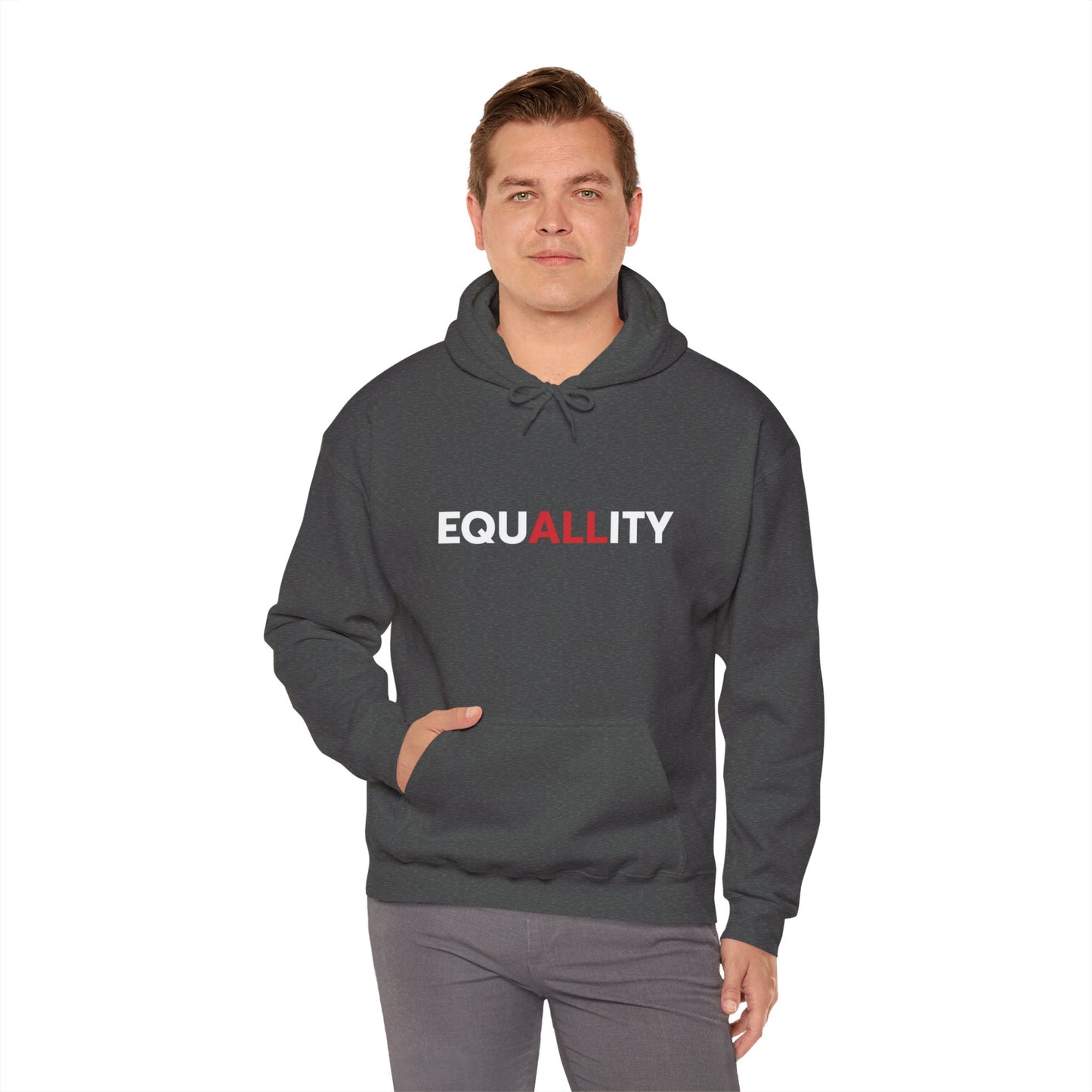 Equality Hooded Sweatshirt - Unisex Heavy Blend™ - Stylish Casual Wear, Perfect for Activism, Gifts, and Everyday Comfort