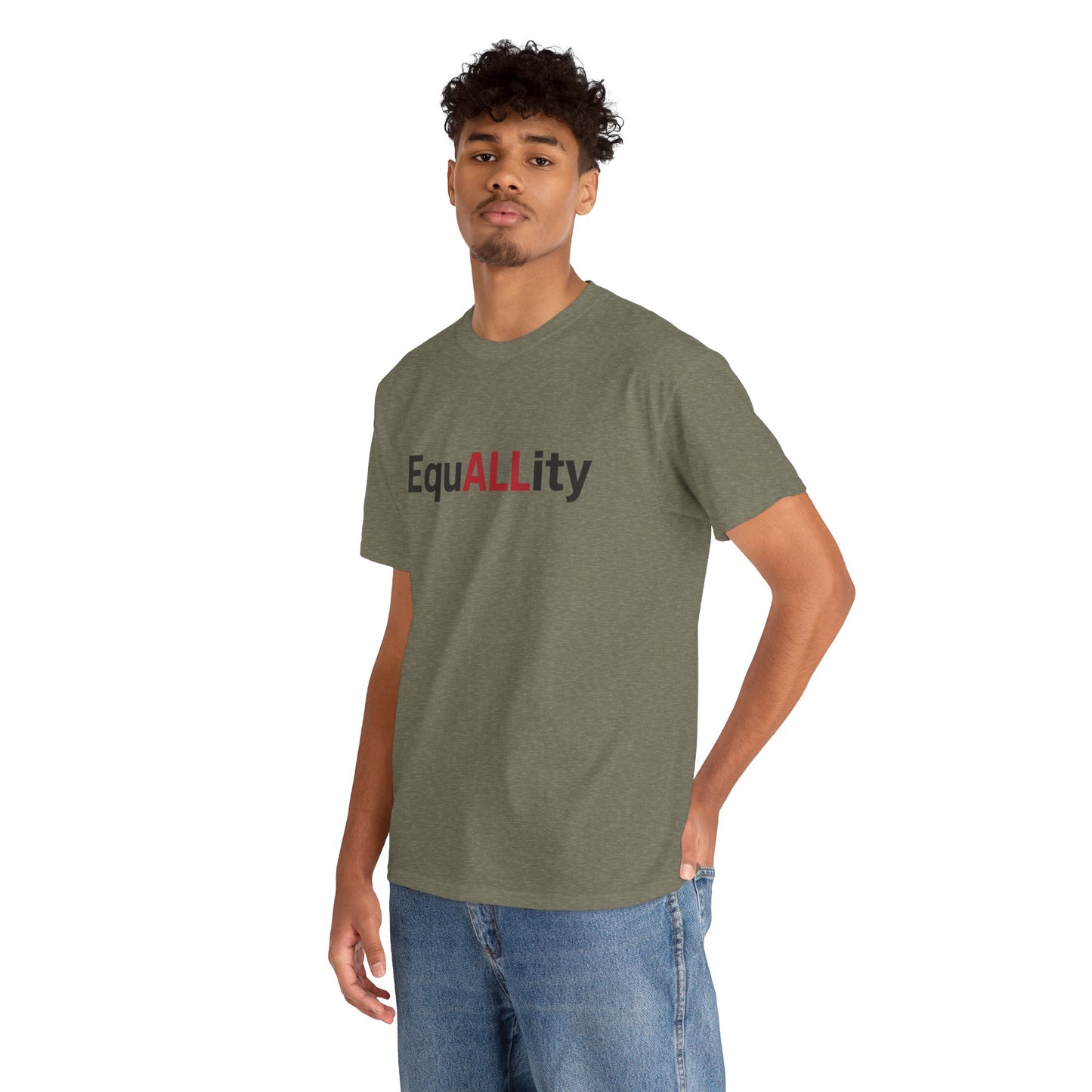 Equality Message Unisex Heavy Cotton Tee, Gender Equality Shirt, Empowerment Tee, Casual Wear, Inclusive Fashion