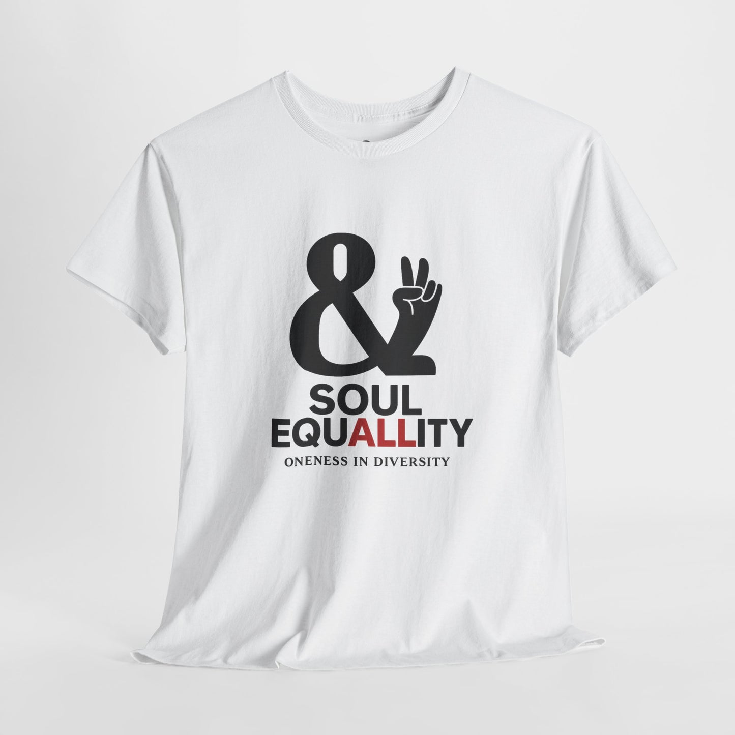 Unisex Heavy Cotton Tee - "Soul Equality" Graphic Shirt, Apparel, Equality, Diversity Statement T-Shirt, Gift for [...]