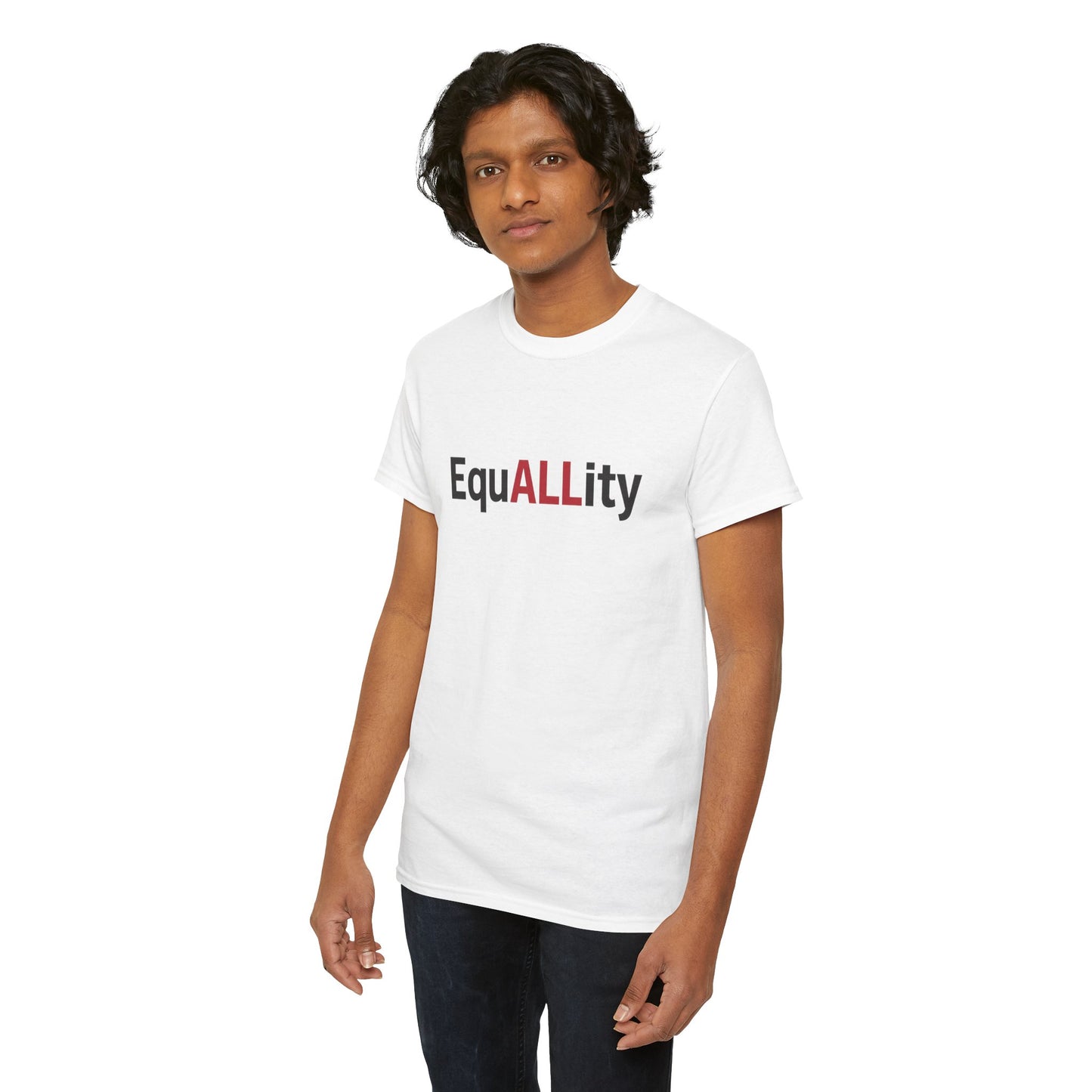 Equality Message Unisex Heavy Cotton Tee, Gender Equality Shirt, Empowerment Tee, Casual Wear, Inclusive Fashion