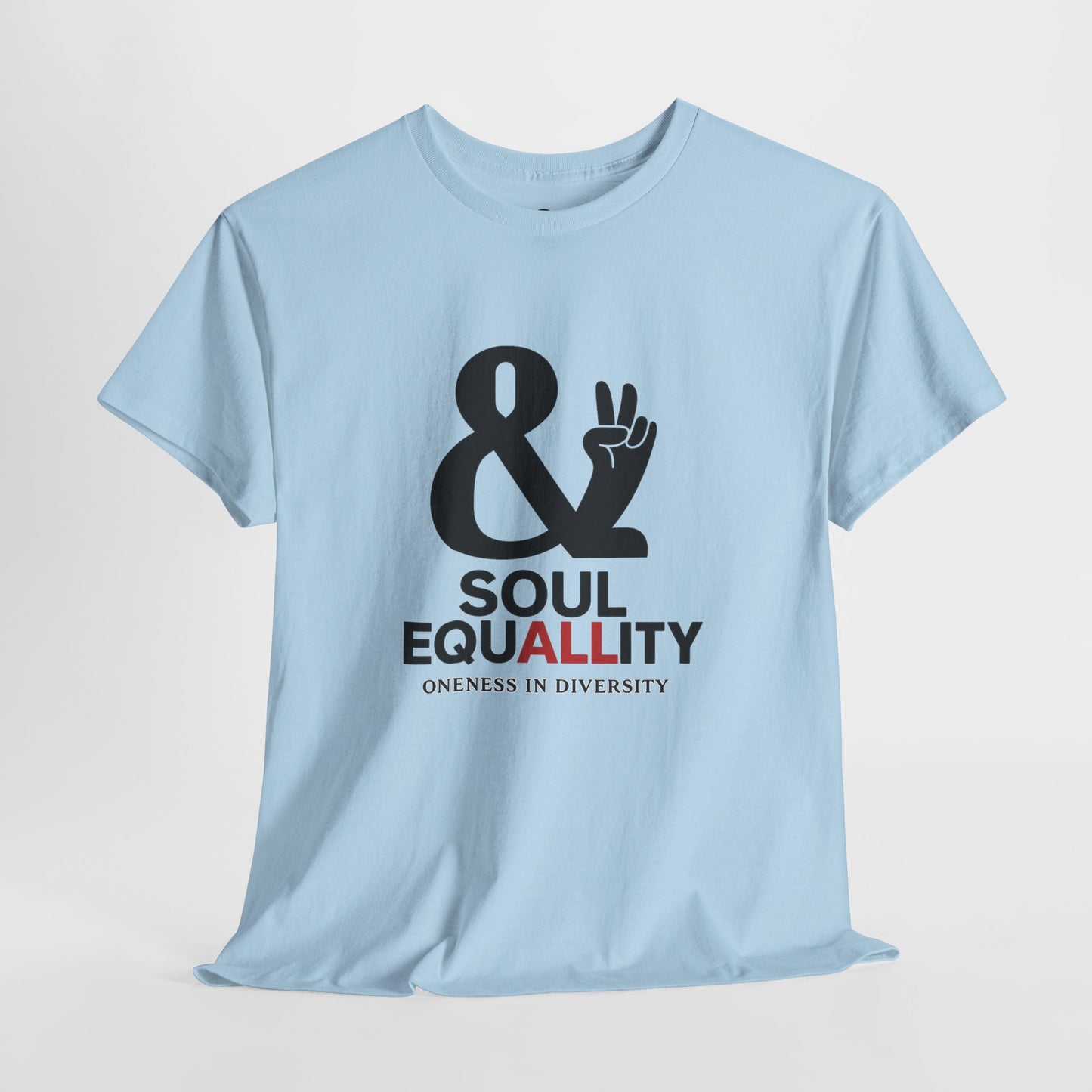 Unisex Heavy Cotton Tee - "Soul Equality" Graphic Shirt, Apparel, Equality, Diversity Statement T-Shirt, Gift for [...]