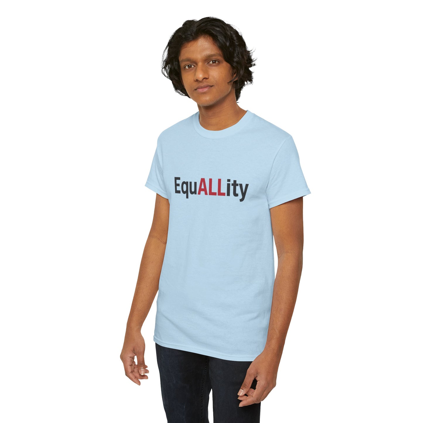 Equality Message Unisex Heavy Cotton Tee, Gender Equality Shirt, Empowerment Tee, Casual Wear, Inclusive Fashion