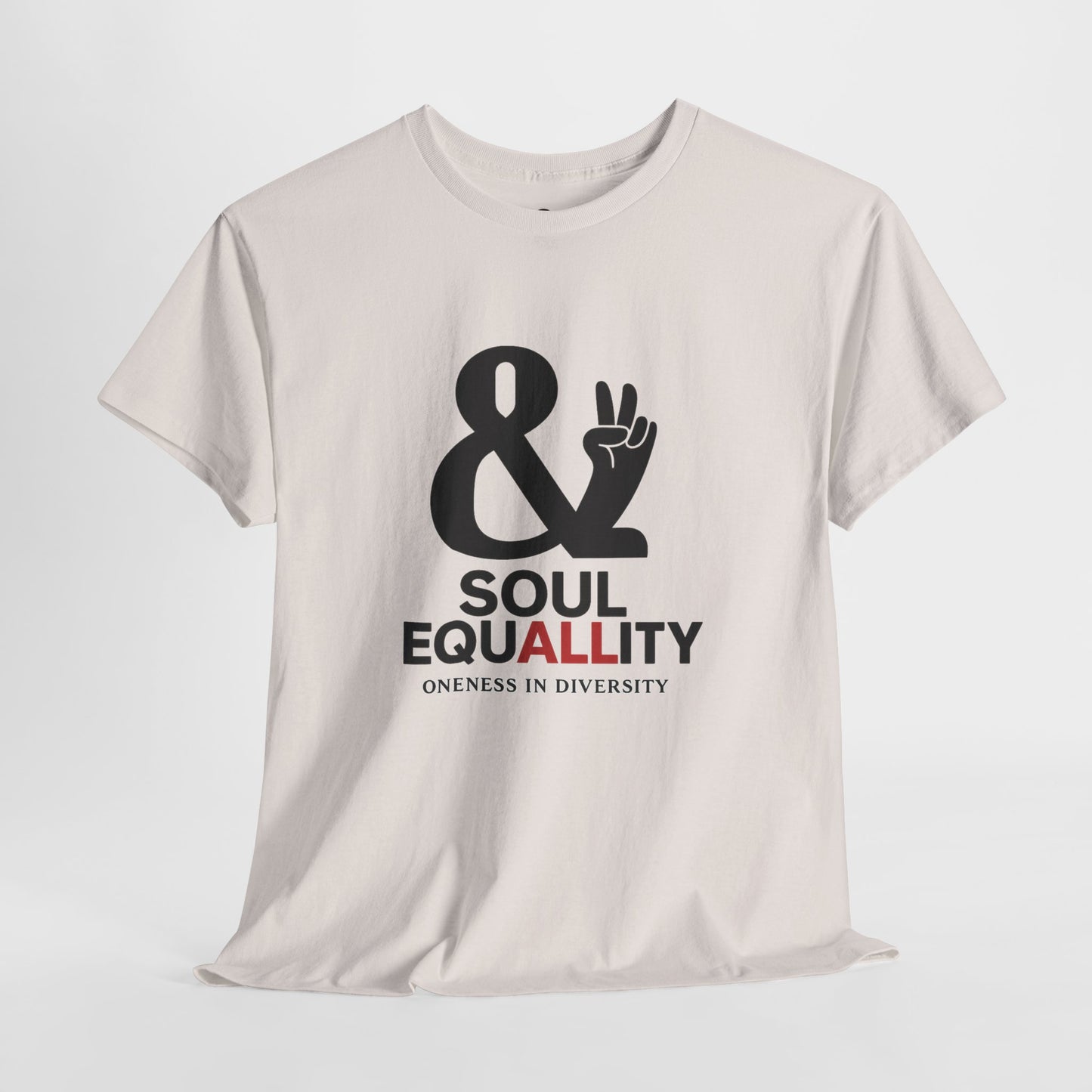 Unisex Heavy Cotton Tee - "Soul Equality" Graphic Shirt, Apparel, Equality, Diversity Statement T-Shirt, Gift for [...]