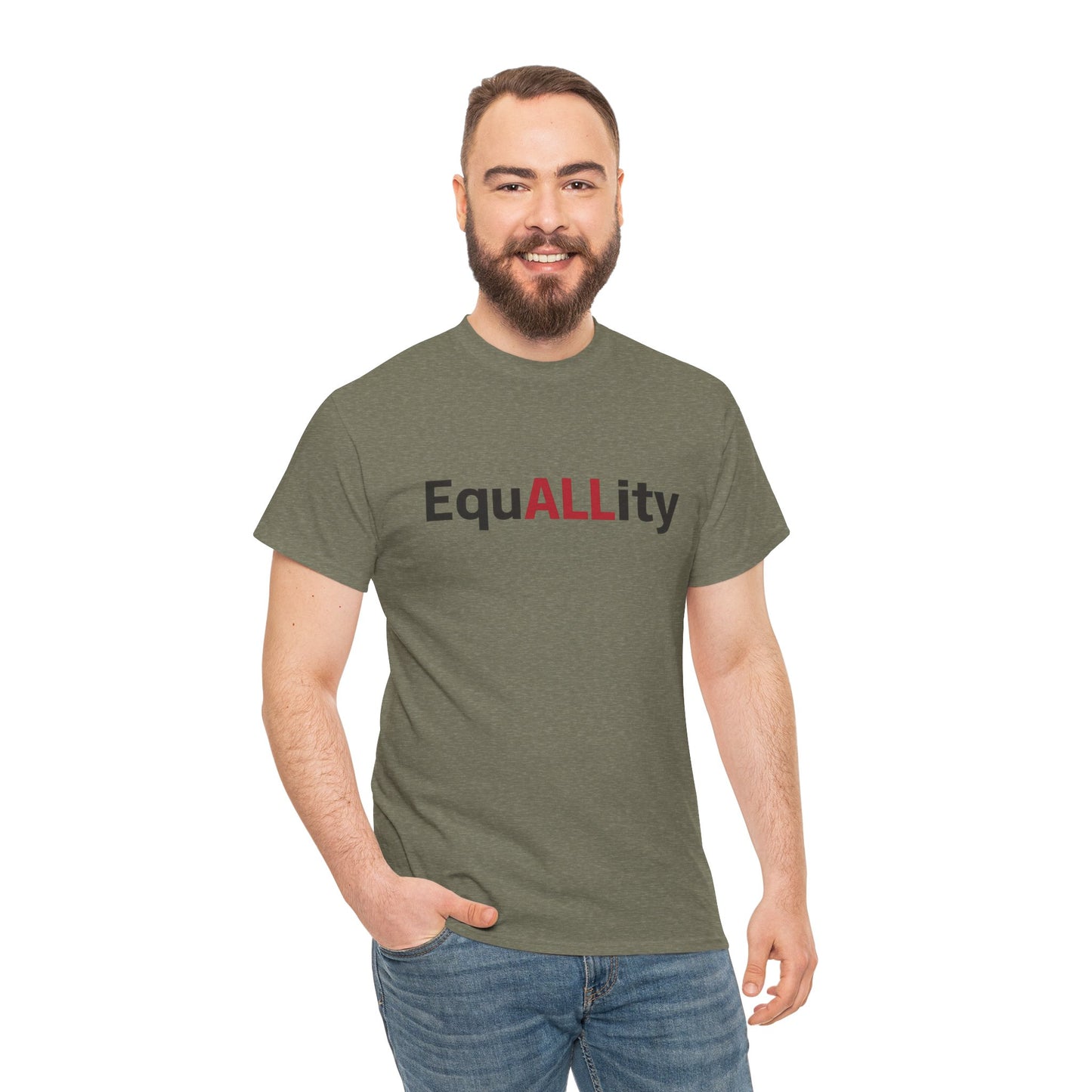 Equality Message Unisex Heavy Cotton Tee, Gender Equality Shirt, Empowerment Tee, Casual Wear, Inclusive Fashion