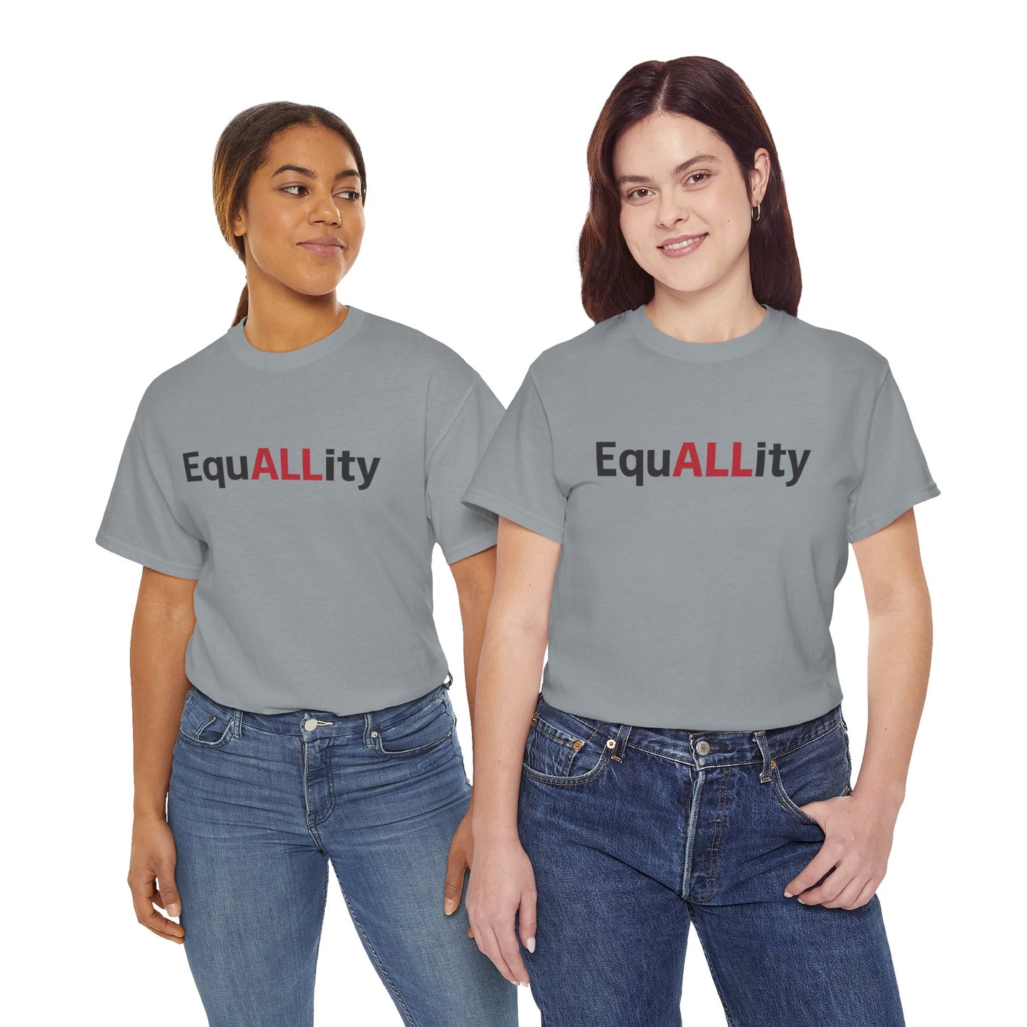 Equality Message Unisex Heavy Cotton Tee, Gender Equality Shirt, Empowerment Tee, Casual Wear, Inclusive Fashion