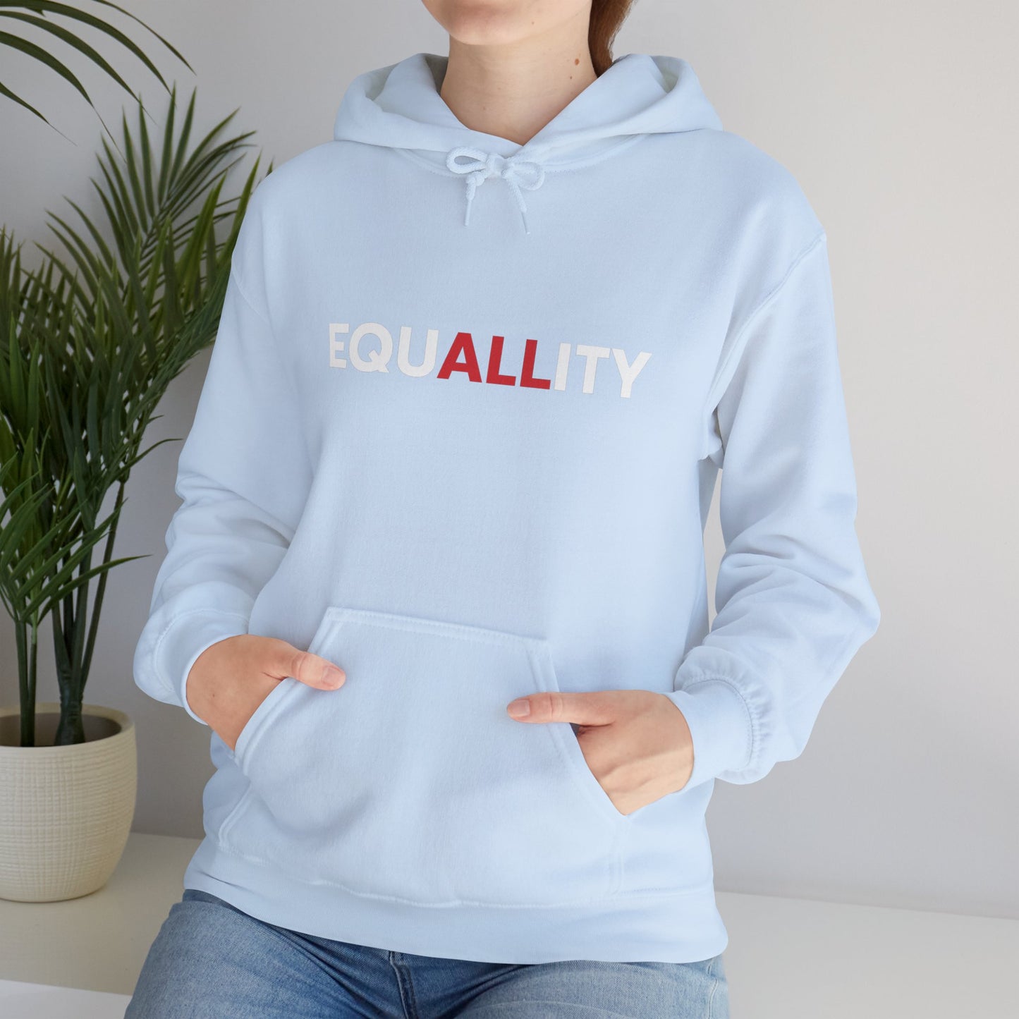 Equality Hooded Sweatshirt - Unisex Heavy Blend™ - Stylish Casual Wear, Perfect for Activism, Gifts, and Everyday Comfort