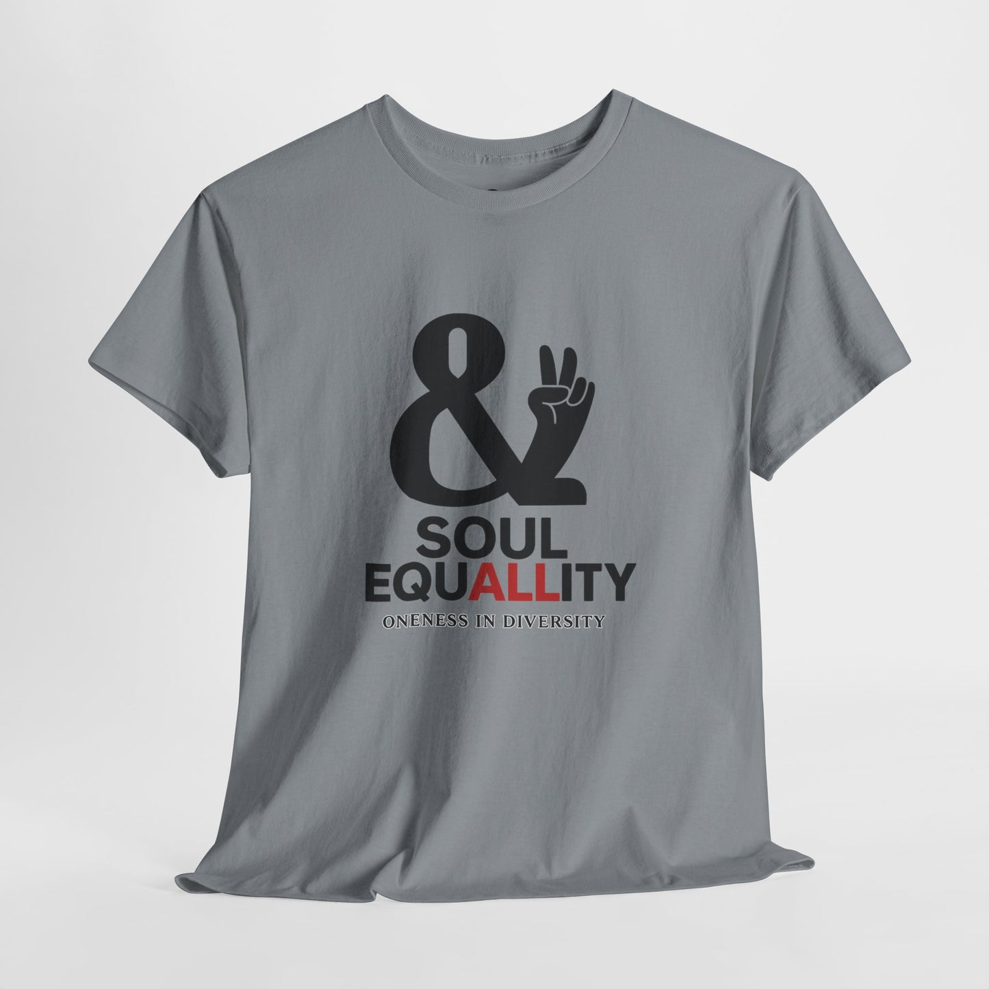 Unisex Heavy Cotton Tee - "Soul Equality" Graphic Shirt, Apparel, Equality, Diversity Statement T-Shirt, Gift for [...]